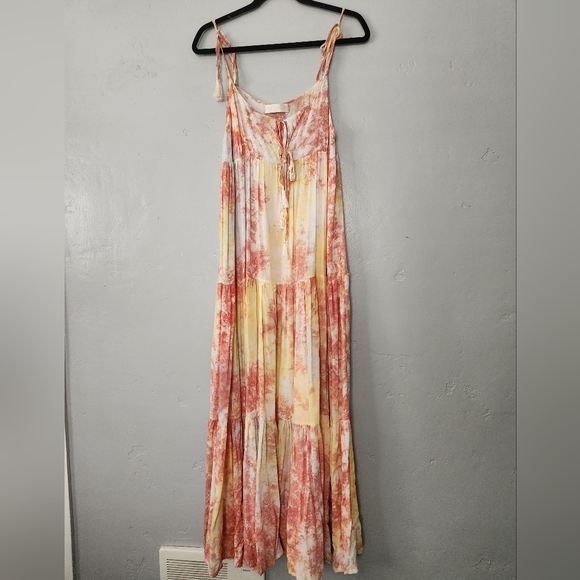 Natalie Martin January Maxi Dress In Sunset Tie Dye Medium - Picture 2 of 6